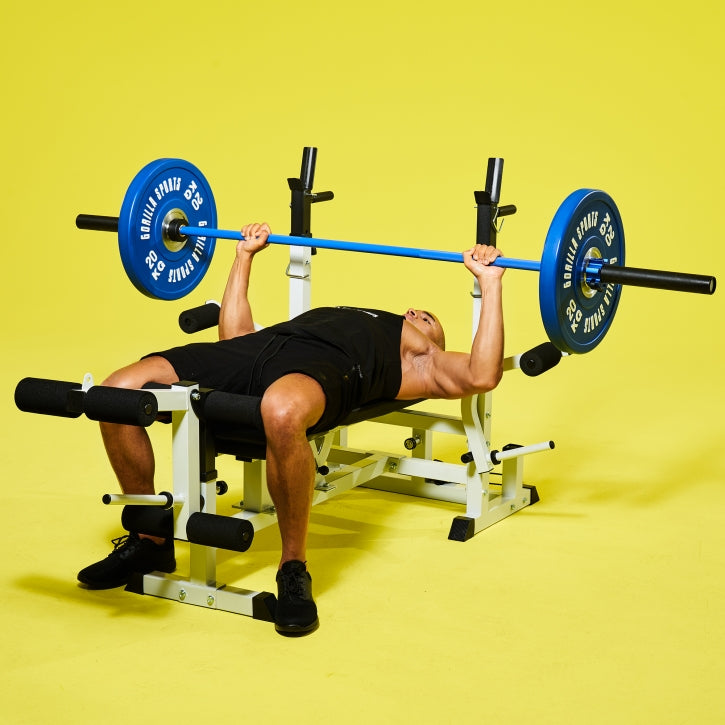 Olimpiskais svaru stienis 220 cm 20 kg zils/melns