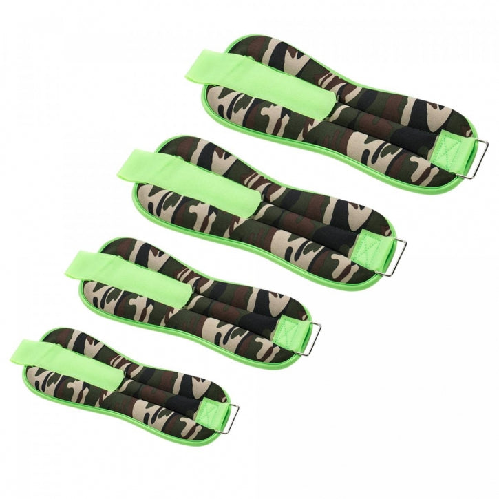 Potīšu un plaukstu atsvaru 10 kg komplekts, camo