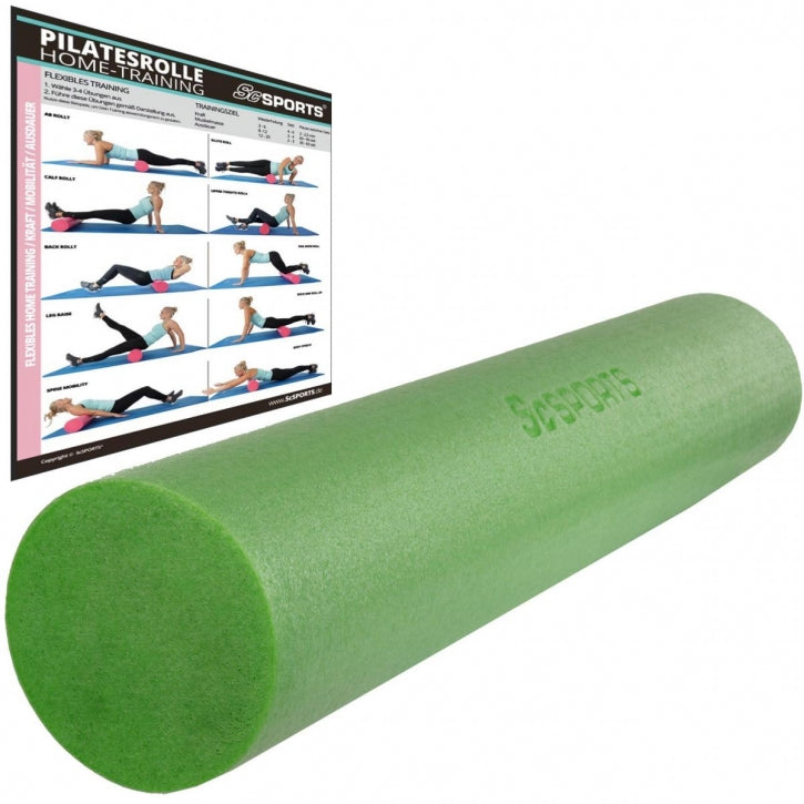 ScSPORTS pilates rullis 90 x 15 cm, zaļš