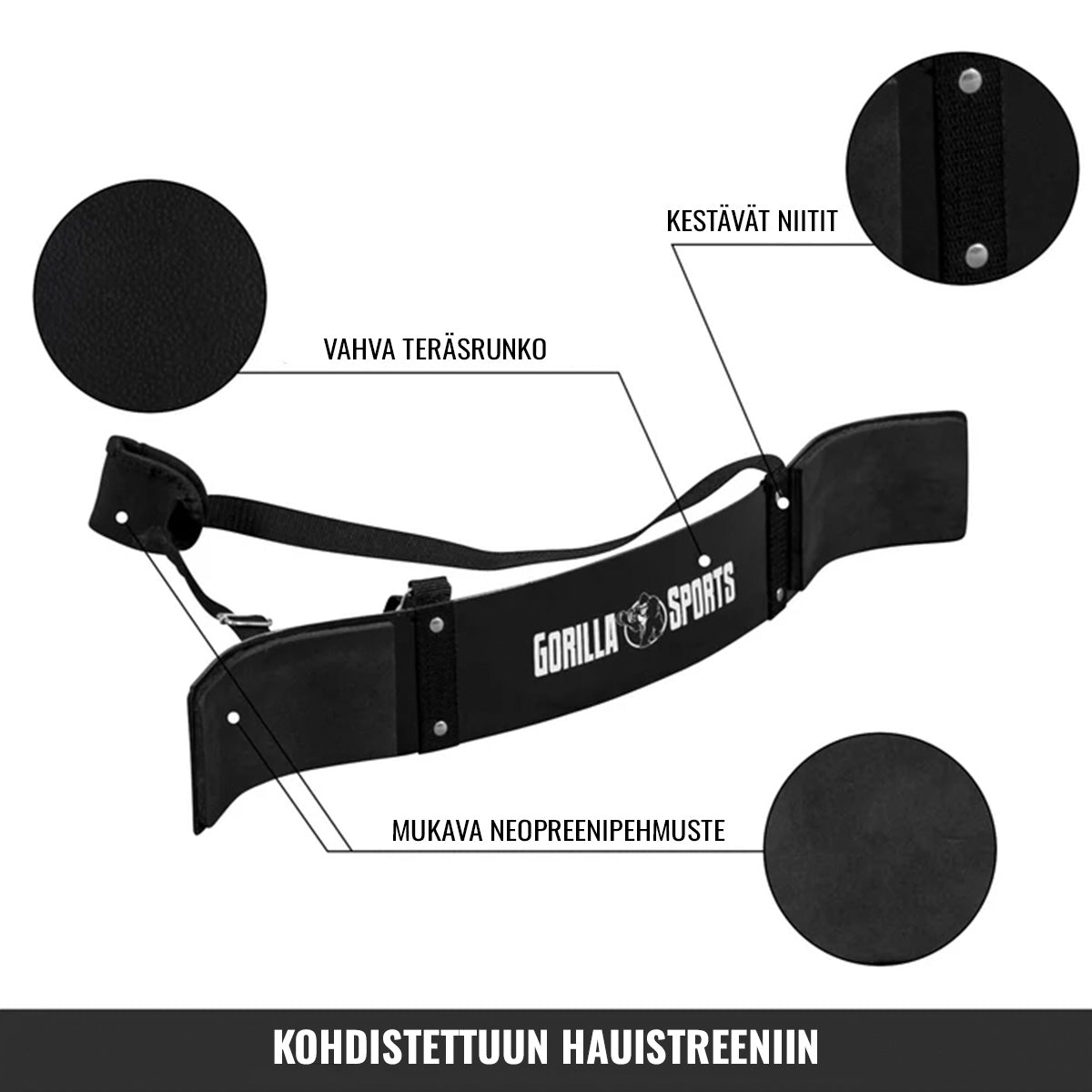 Arm Blaster bicepsa balsts ar kakla atbalstu