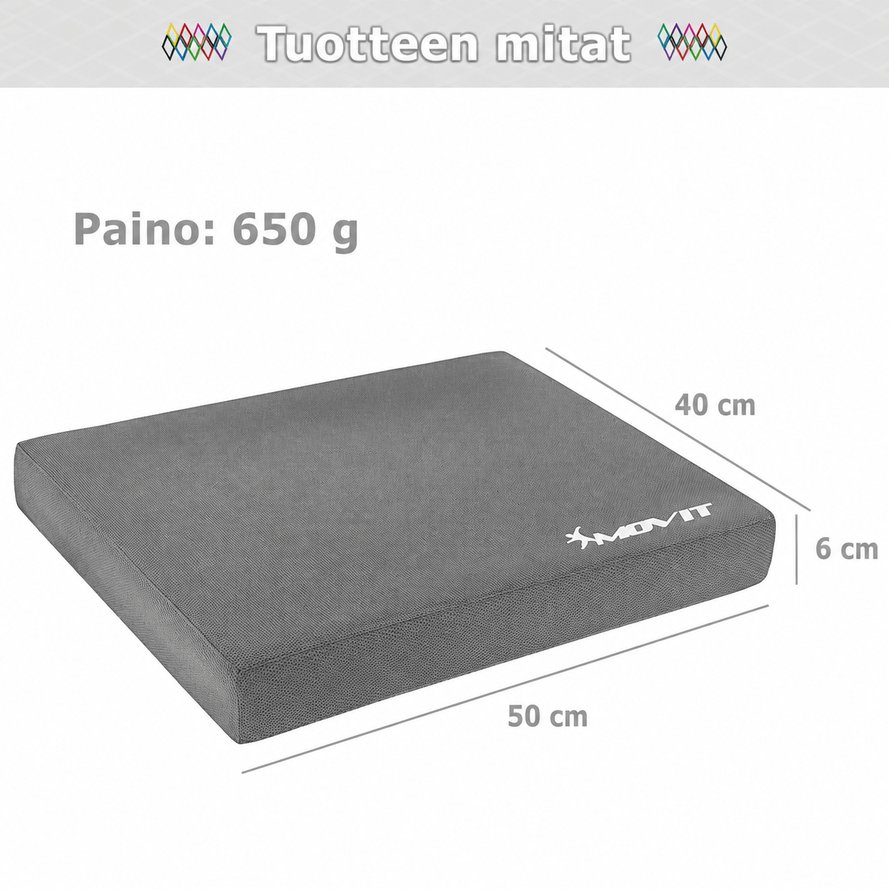 Balance Pad līdzsvara spilvens 50 x 40 x 6 cm