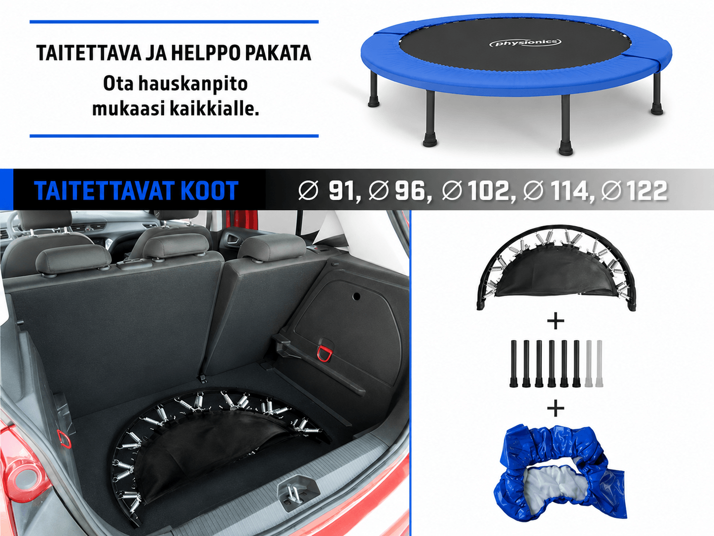 Fitness batuts 81–122 cm