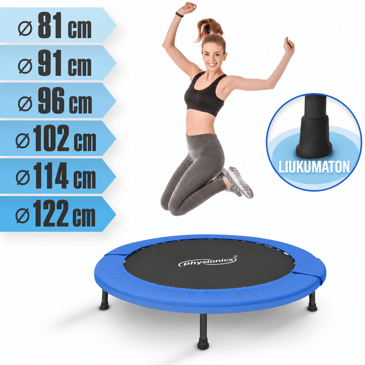 Fitness batuts 81–122 cm