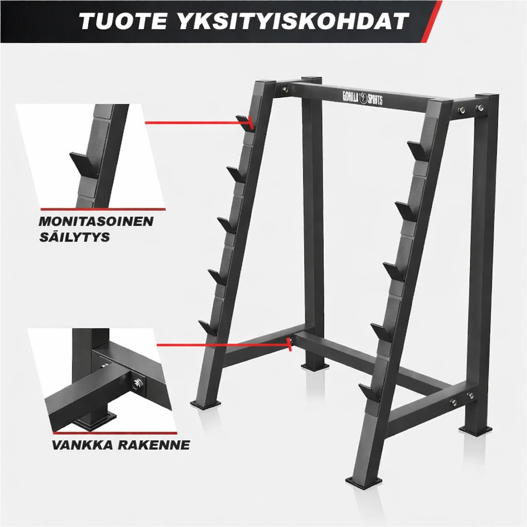 Stieņu statīvs pieciem stieņiem