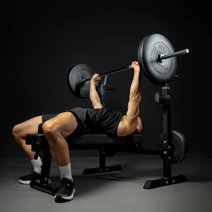 Salokāms svarcelšanas sols + 100 kg svaru stieņa komplekts