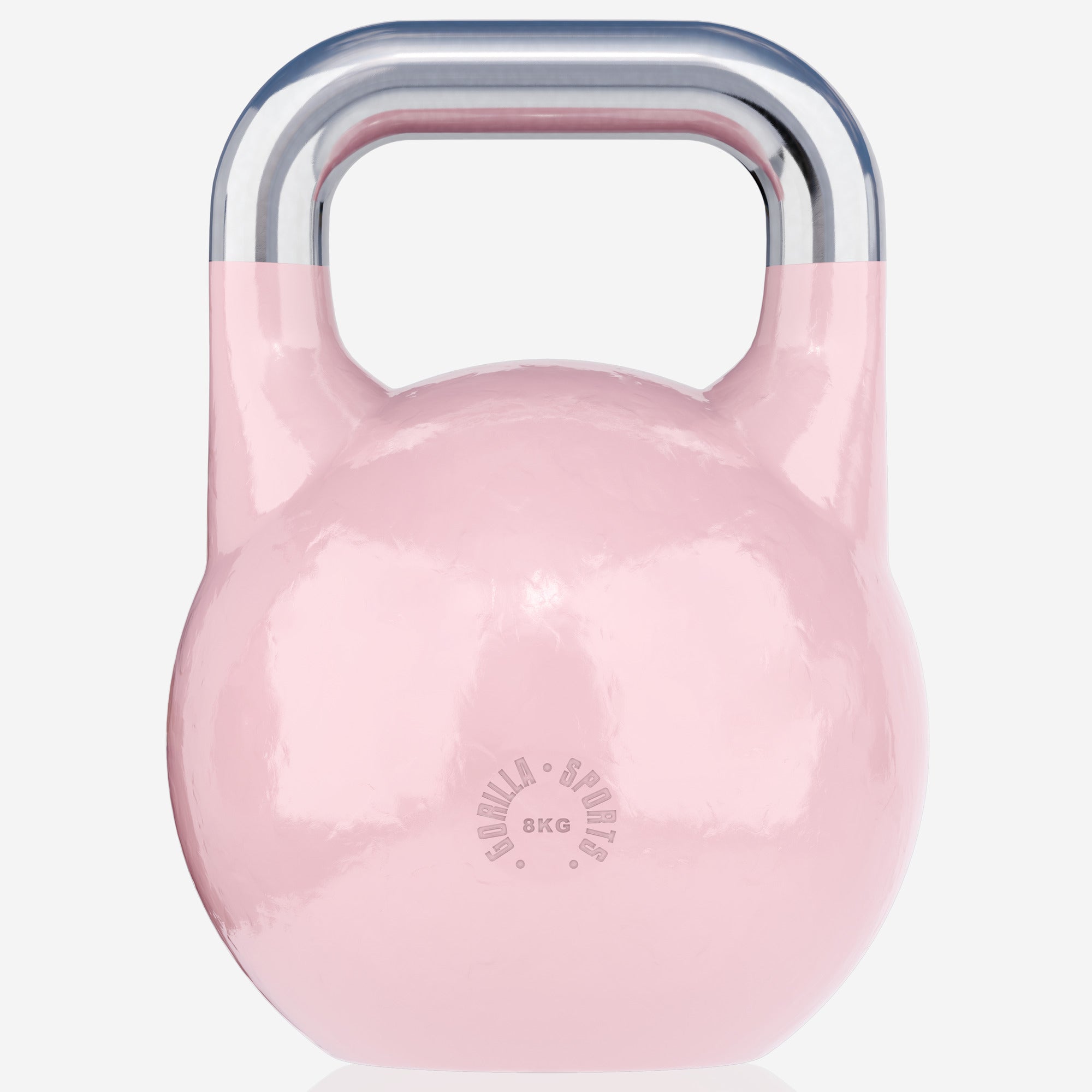 Sacensību kettlebell 8 kg, rozā, lietais tērauds