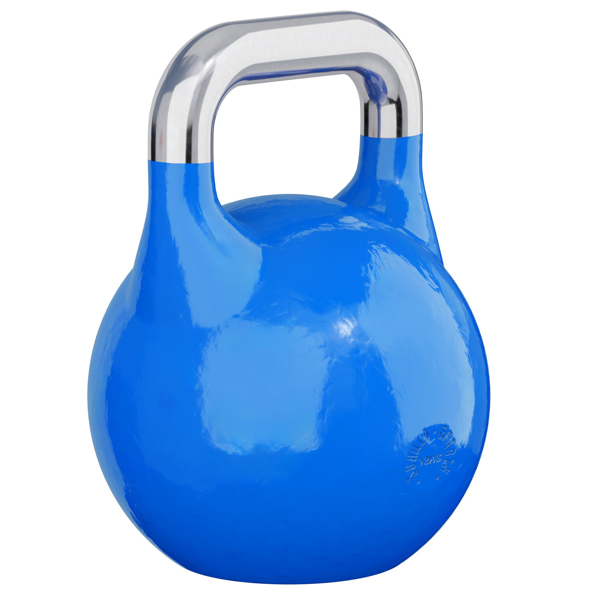 Sacensību kettlebell 12 kg, zils, lietais tērauds