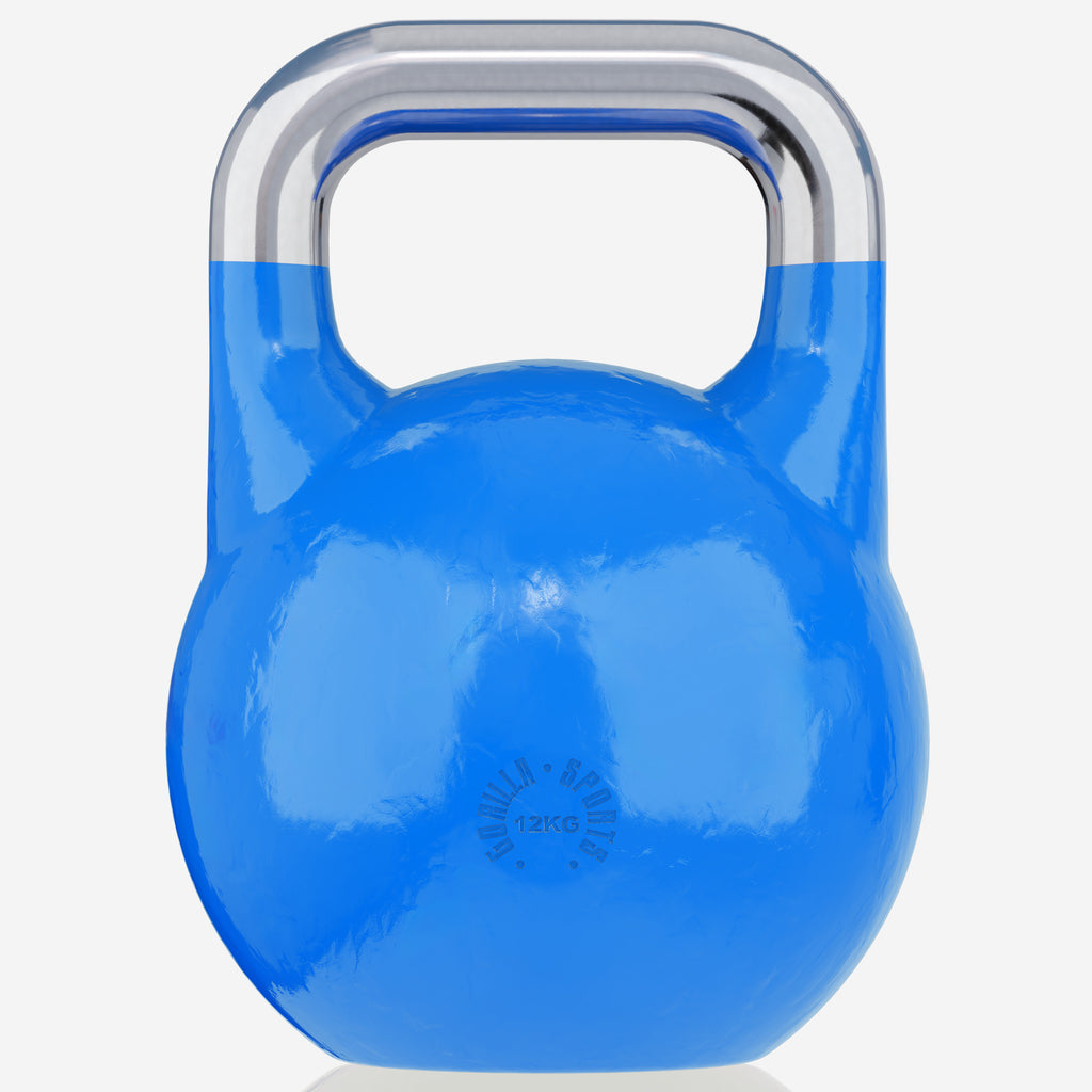 Sacensību kettlebell 12 kg, zils, lietais tērauds