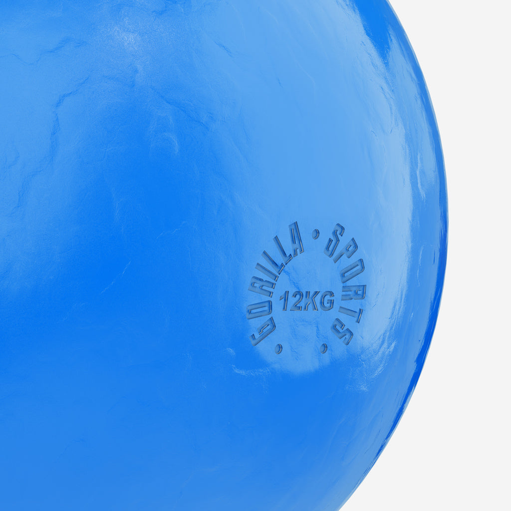 Sacensību kettlebell 12 kg, zils, lietais tērauds