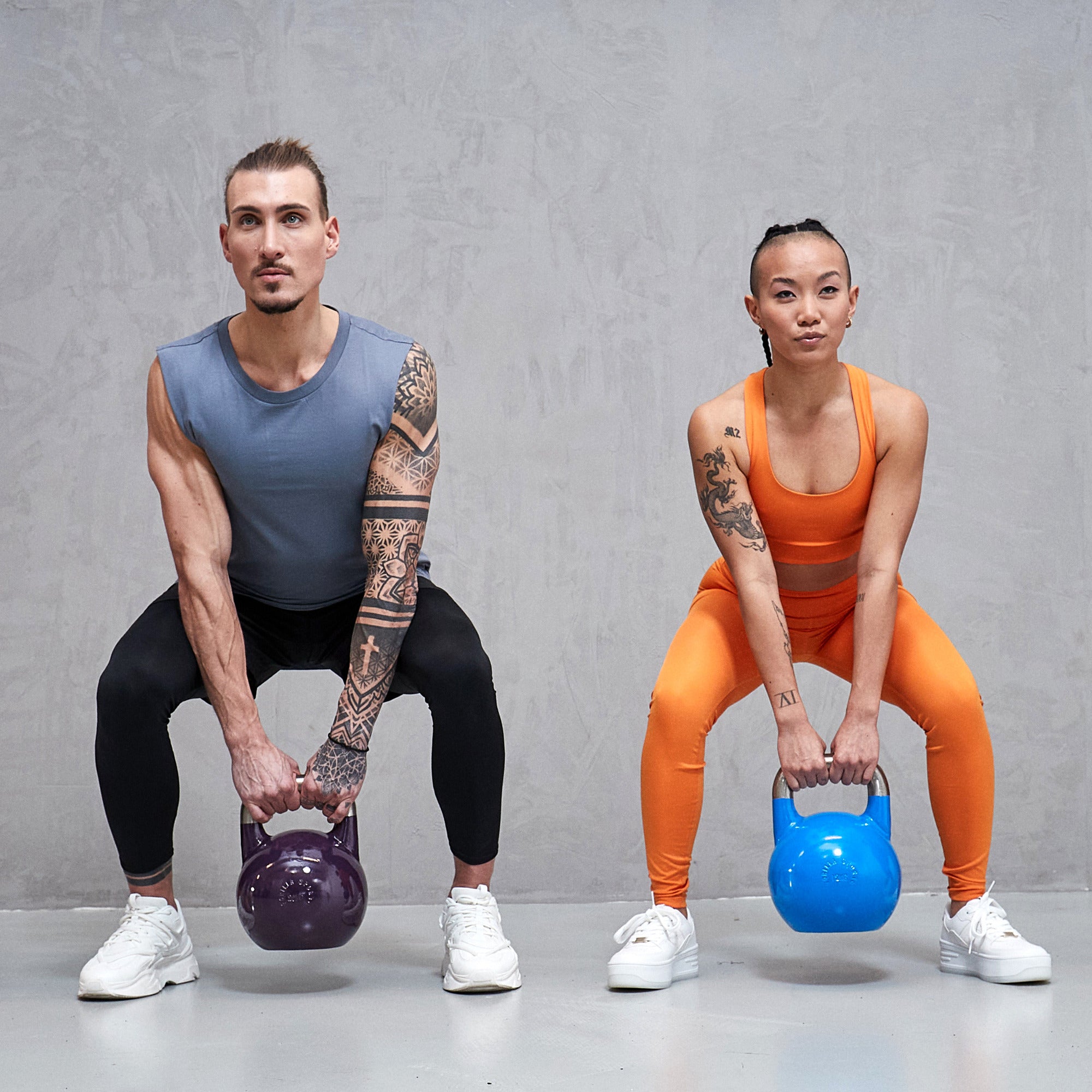 Sacensību kettlebell 12 kg, zils, lietais tērauds