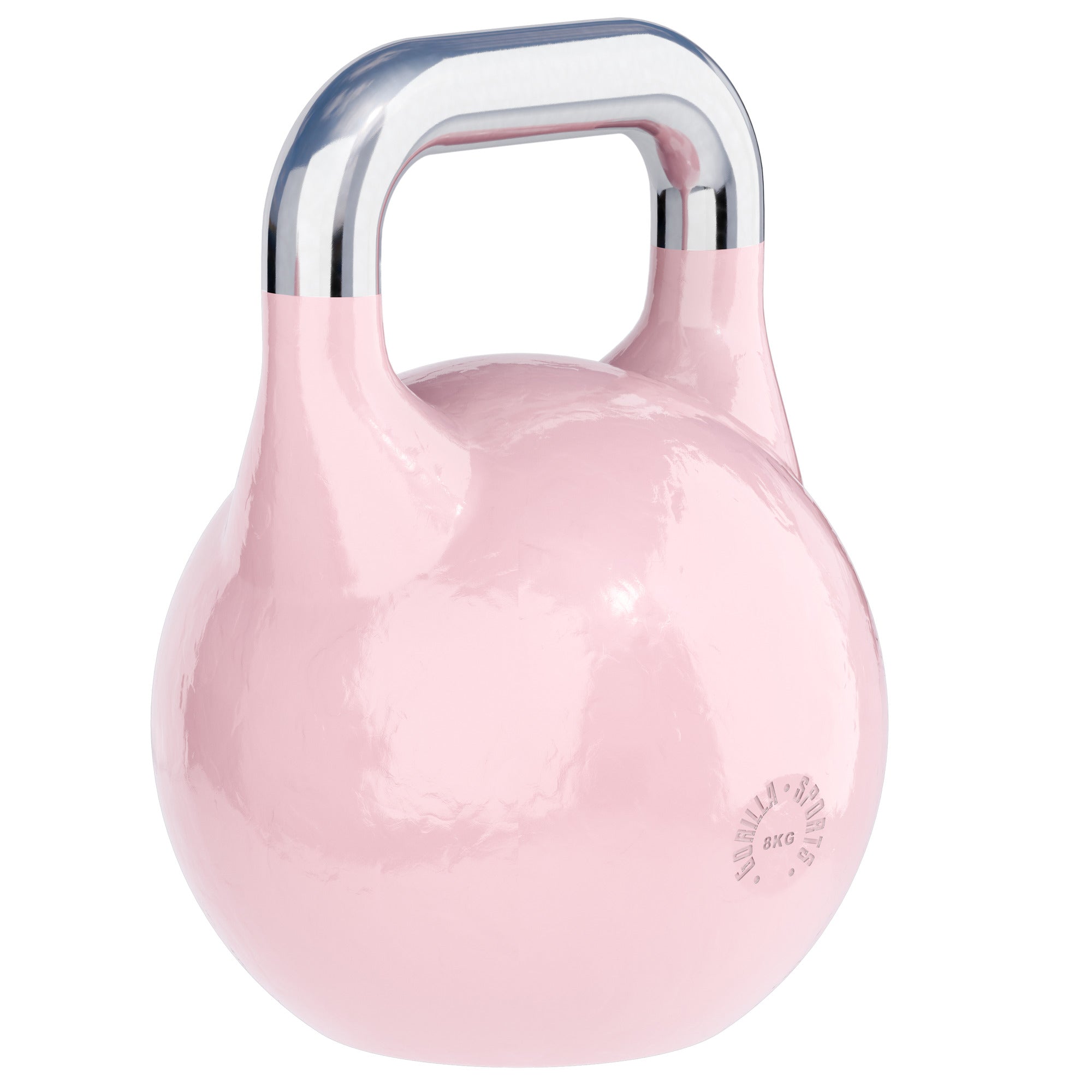 Sacensību kettlebell 8 kg, rozā, lietais tērauds