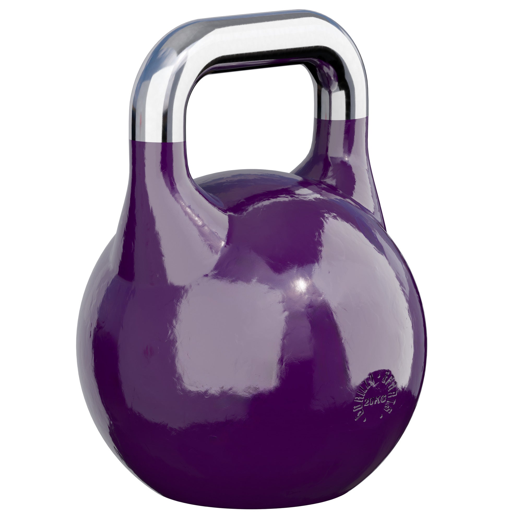 Sacensību kettlebell 20 kg, violets, lietais tērauds
