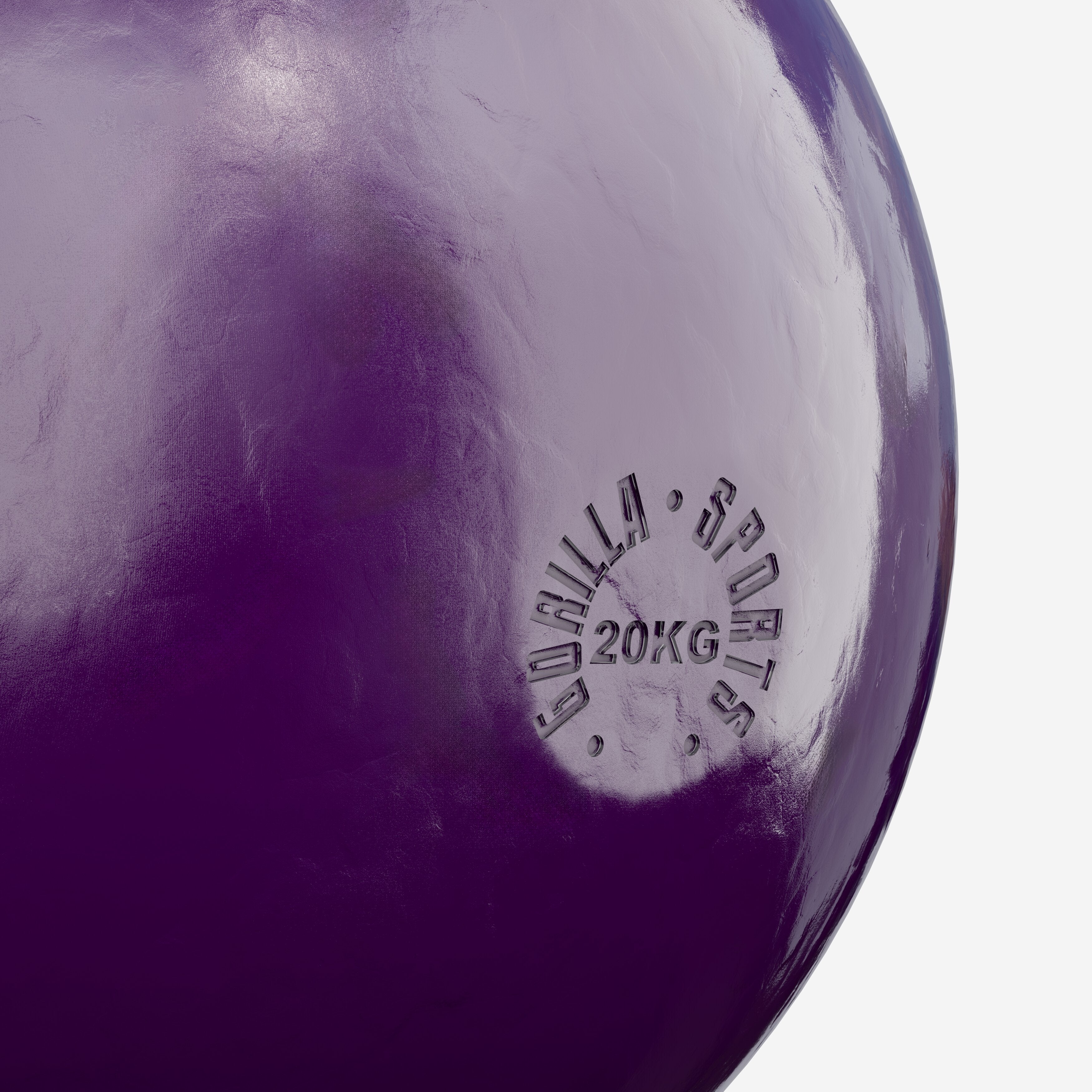 Sacensību kettlebell 20 kg, violets, lietais tērauds