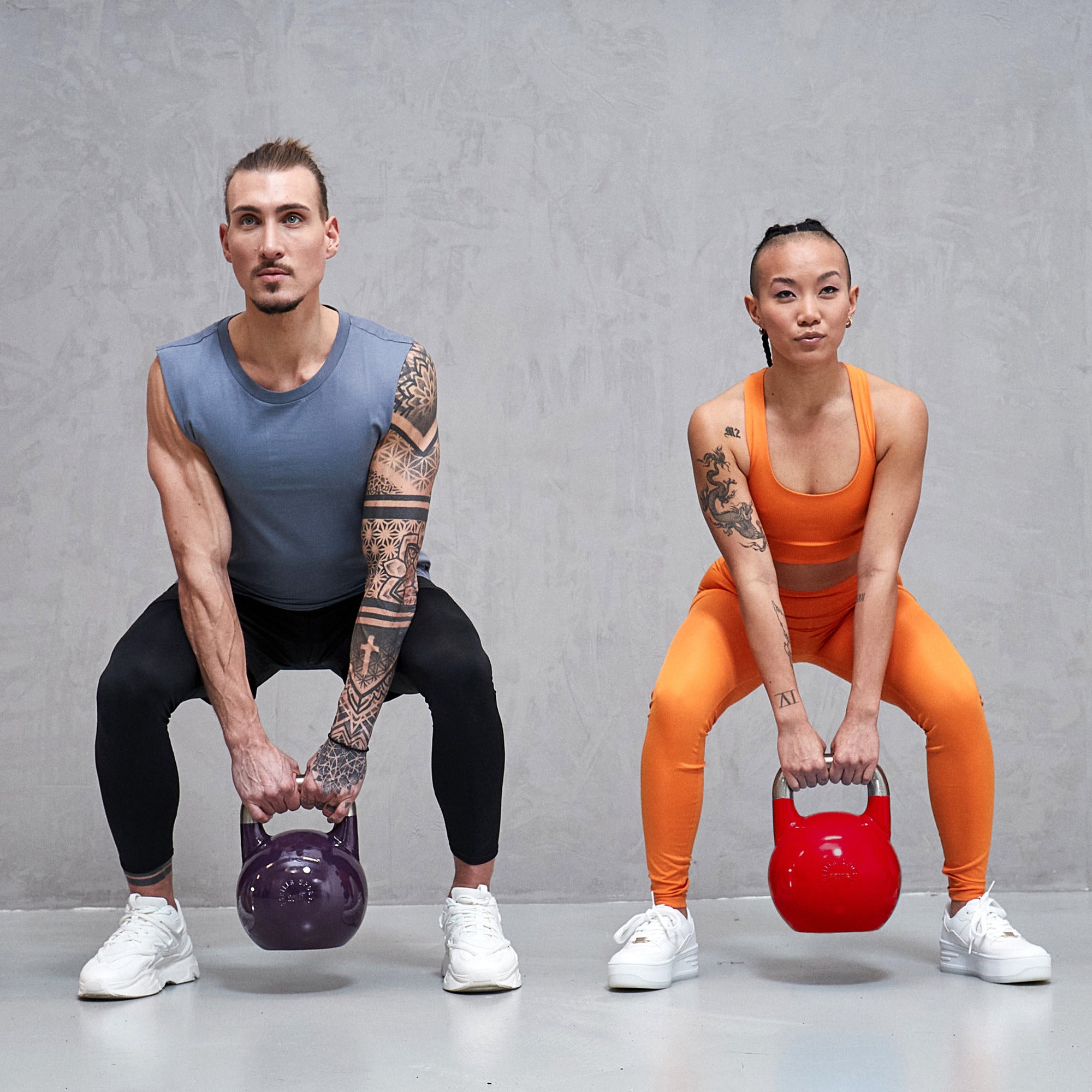 Sacensību kettlebell 20 kg, violets, lietais tērauds