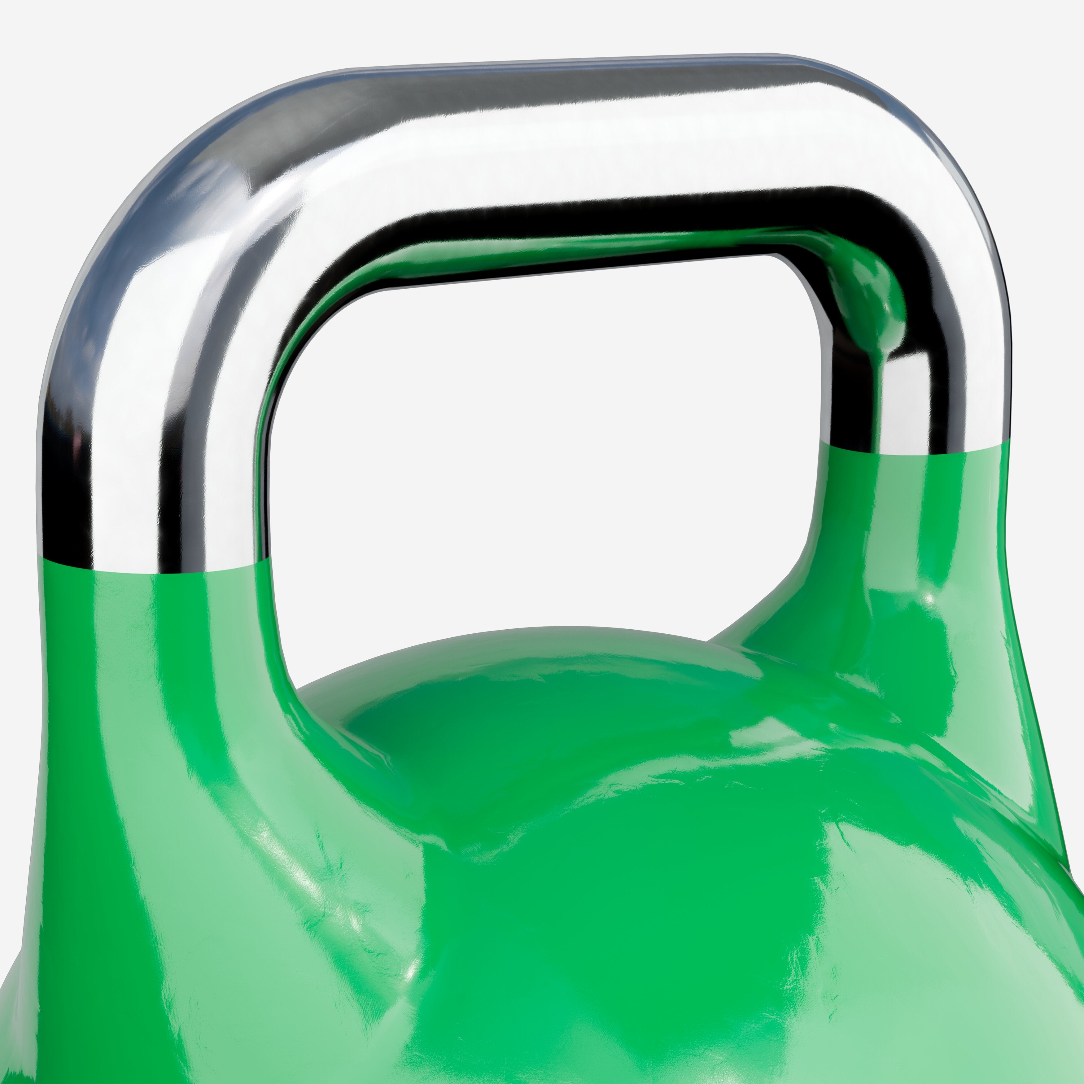 Sacensību kettlebell 24 kg, zaļš, lietais tērauds