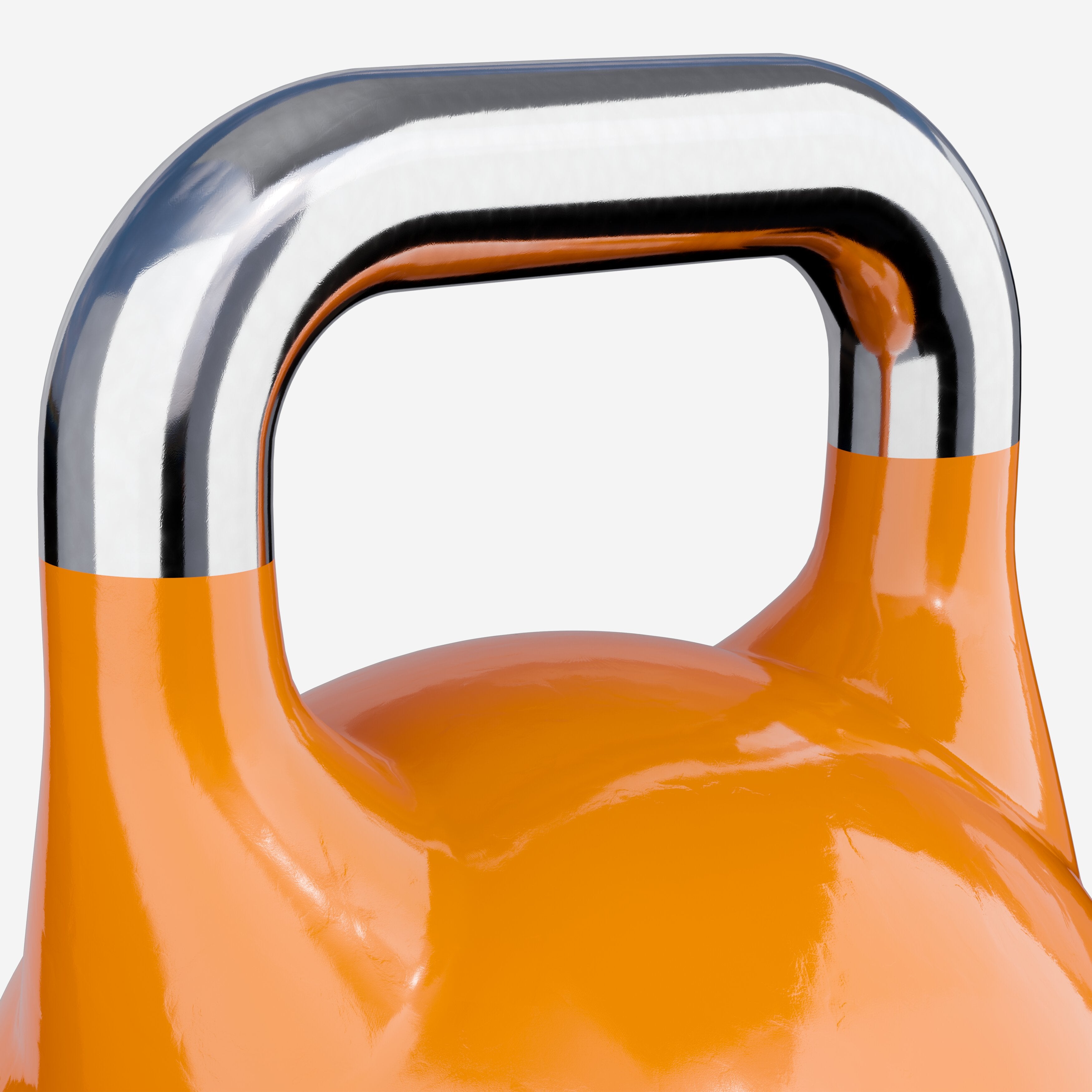 Sacensību kettlebell 28 kg, oranžs, lietais tērauds