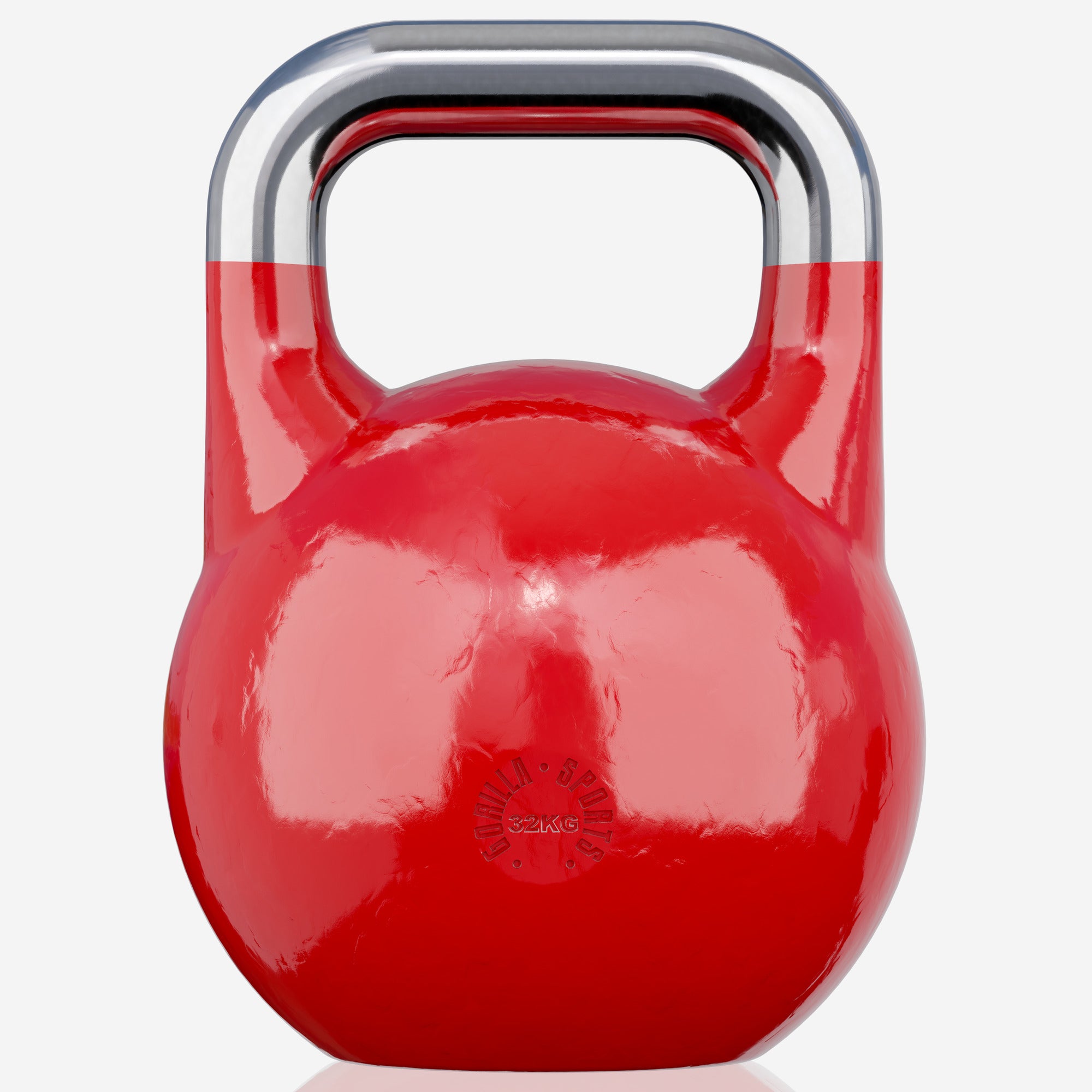Sacensību kettlebell 32 kg, sarkans, lietais tērauds