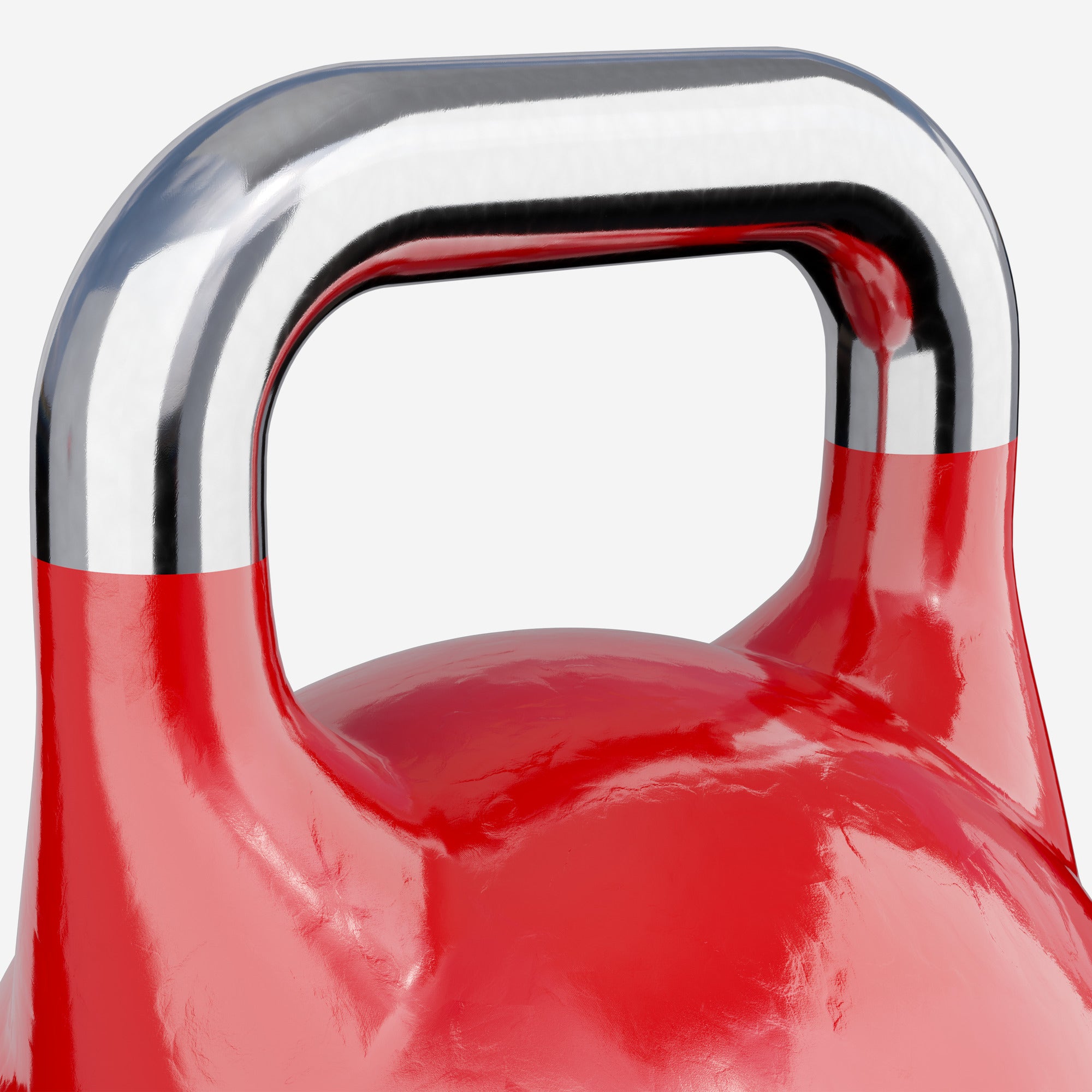 Sacensību kettlebell 32 kg, sarkans, lietais tērauds