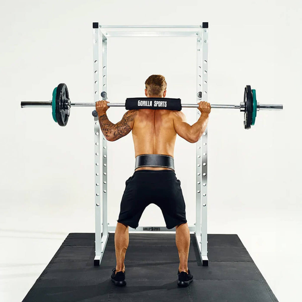 Power Rack pietupienu būris ar drošības balstiem un pievilkšanās stieni