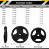 Čuguna Tri Grip svaru diski 30/31 mm, 2–30 kg
