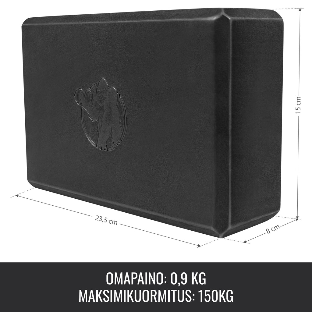 Jogas bloks 23,5 x 15 x 8 cm, melns