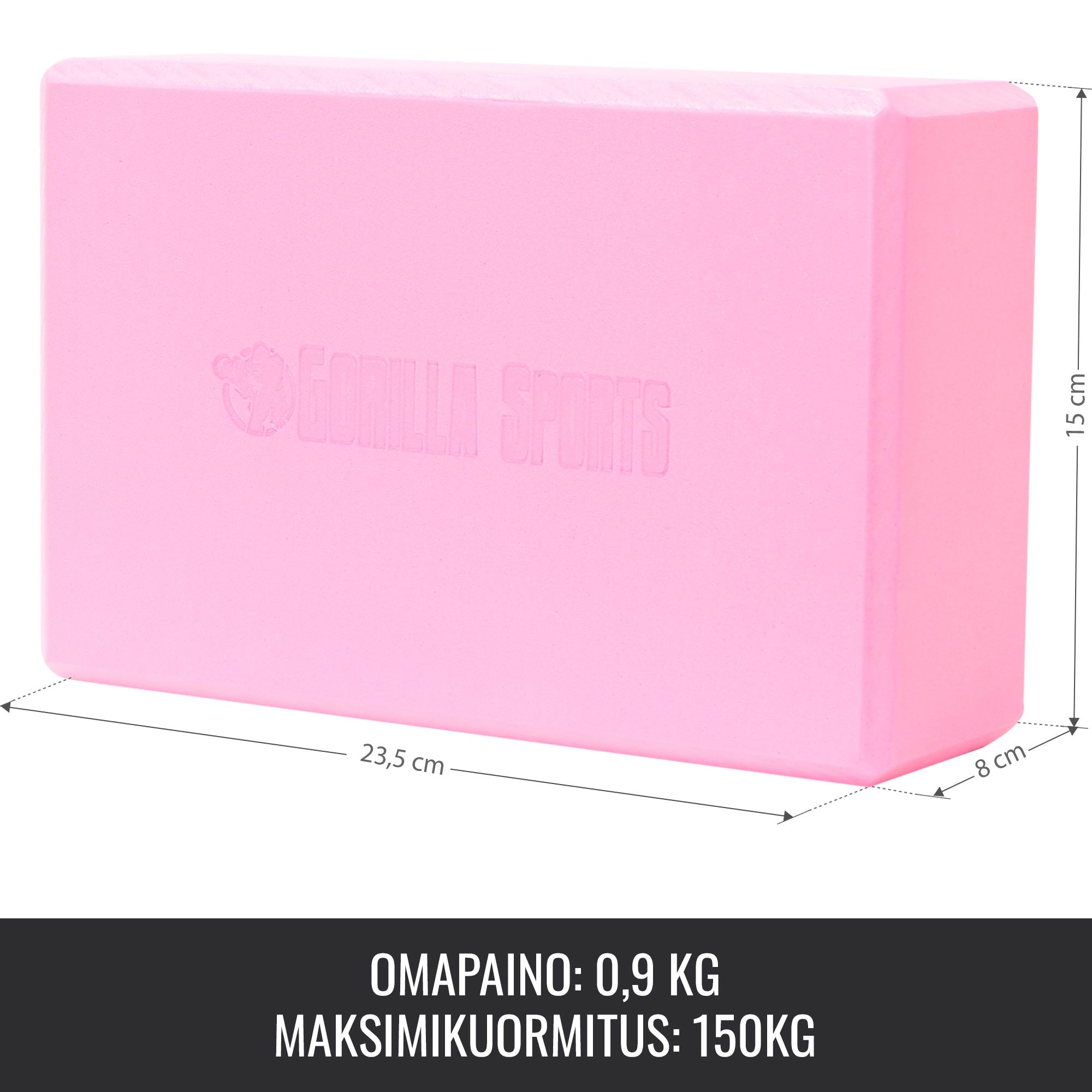 Jogas bloks 23,5 x 15 x 8 cm, oranžs